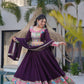 Celebrate in Style with This Exquisite Vichitra Silk Lehenga Choli Featuring Elegant Sequence Work