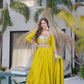 Celebrate in Style with This Exquisite Vichitra Silk Lehenga Choli Featuring Elegant Sequence Work