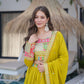 Celebrate in Style with This Exquisite Vichitra Silk Lehenga Choli Featuring Elegant Sequence Work