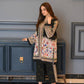 Trendy Digital Printed Pure Crepe Co-ord Set with Sleeves and Elastic Plazzo