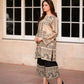 Trendy Digital Printed Pure Crepe Co-ord Set with Sleeves and Elastic Plazzo
