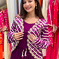 Step into the Spotlight with This New Designer Party Gown and Embroidered Jacket Set