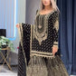 Stylish Embroidered Georgette Top and Plazzo Set with Dupatta for Special Occasions