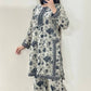 Ready-to-Wear Digital Printed Co-ords in Pure Natural Crepe for Parties