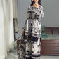 Designer Party Wear Co Ord Set in Pure Natural Crepe with Digital Print and Dupatta