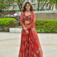 Bollywood Celebritie-Inspired Indo Western Koti Set with Floral Print Plazzo & Blouse