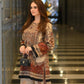 Elegant Natural Crepe Co-ords with Digital Printed Top and Matching Plazzo