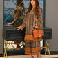 Elegant Natural Crepe Co-ords with Digital Printed Top and Matching Plazzo