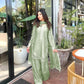 Elegant Partywear Farshi Salwar Set in Pure Roman Silk with Thread & Sequin Work