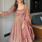 Ankita Embroidery Full Sleeve Gown Set with Coordinated Lehenga in Party Wear Style