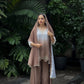 Heavy Faux Georgette Embroidered Top and Umbrella Flair Plazzo Set with Dupatta