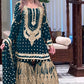 Stylish Embroidered Georgette Top and Plazzo Set with Dupatta for Special Occasions