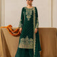 Fully Stitched Maroon Faux Georgette Kurta Plazo Dupatta Set with Intricate Coding and Rivet Moti Embellishments