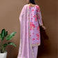 Ready to Wear Designer Suit in Kundan Organza with Hand Mirror and Stone Embroidery