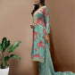 Ready to Wear Designer Suit in Kundan Organza with Hand Mirror and Stone Embroidery