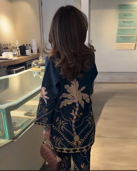 Pure Slab Cotton Digital Printed Palazzo and Top Set – Ready to Wear