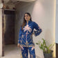 Pure Slab Cotton Digital Printed Palazzo and Top Set – Ready to Wear