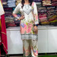 Designer Party Wear Co-Ord Set in Pure Italian Chinon Silk with Floral Print