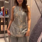Exclusive Designer Party Wear in Pure Crepe Silk with Sequins and Dupatta