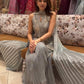 Exclusive Designer Party Wear in Pure Crepe Silk with Sequins and Dupatta