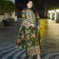 Premium Heavy Chinon Silk Outfit with Organza Embroidery and Patch Work