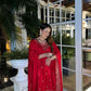 Elegant Chinon Silk Sharara Suit with Delicate Embroidery, Sequins and Matching Dupatta