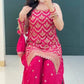 Premium Faux Georgette Palazzo Set with Dupatta and Heavy Embroidery