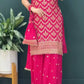 Premium Faux Georgette Palazzo Set with Dupatta and Heavy Embroidery