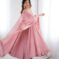 Nehal -SRK Anarkali in Crunchy Silk with Embroidered Design
