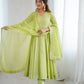Nehal -SRK Anarkali in Crunchy Silk with Embroidered Design