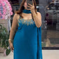 Exclusive Heavy Faux Georgette Sharara Ensemble with Embroidered Top and Dupatta