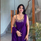 Exclusive Heavy Faux Georgette Sharara Ensemble with Embroidered Top and Dupatta