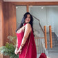 Exclusive Heavy Faux Georgette Sharara Ensemble with Embroidered Top and Dupatta