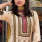 Exclusive Digital Printed Chinon Silk Kurta Ensemble with Real Mirror Hand Work
