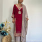 Chic Embroidered Top-Plazzo Set with Matching Dupatta for Special Occasions