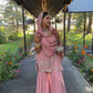 Designer Party Wear Heavy Faux Georgette Top-Plazzo Suit with Dupatta