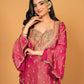 Nina -NSR Top-Bottom And Dupatta Set In simar silk