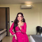 New Designer Party Wear Red Faux Georgette Gown with Heavy Embroidery Work