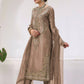 Aditi Fully Stitched Jimmy Choo Silk Top Pant Dupatta Set with Elegant Embroidery