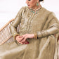 Aditi Fully Stitched Jimmy Choo Silk Top Pant Dupatta Set with Elegant Embroidery