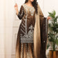 Exclusive Designer Collection Shaded Chinon Silk Top-Plazzo Set With Heavy Embroidery Detailing