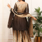 Exclusive Designer Collection Shaded Chinon Silk Top-Plazzo Set With Heavy Embroidery Detailing