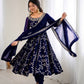 Kavya -SRK Premium Georgette Anarkali and Micro Cotton Churidar