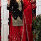 Elegant Pure Chinon Silk Top With Embroidery And Sequence Work Plazzo And Dupatta Ensemble
