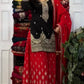 Elegant Pure Chinon Silk Top With Embroidery And Sequence Work Plazzo And Dupatta Ensemble