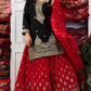 Elegant Pure Chinon Silk Top With Embroidery And Sequence Work Plazzo And Dupatta Ensemble