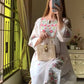 Premium Designer Heavy Riyon Silk Top And Plazzo Ensemble With Full Sleeve Detailing