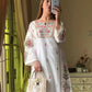 Premium Designer Heavy Riyon Silk Top And Plazzo Ensemble With Full Sleeve Detailing