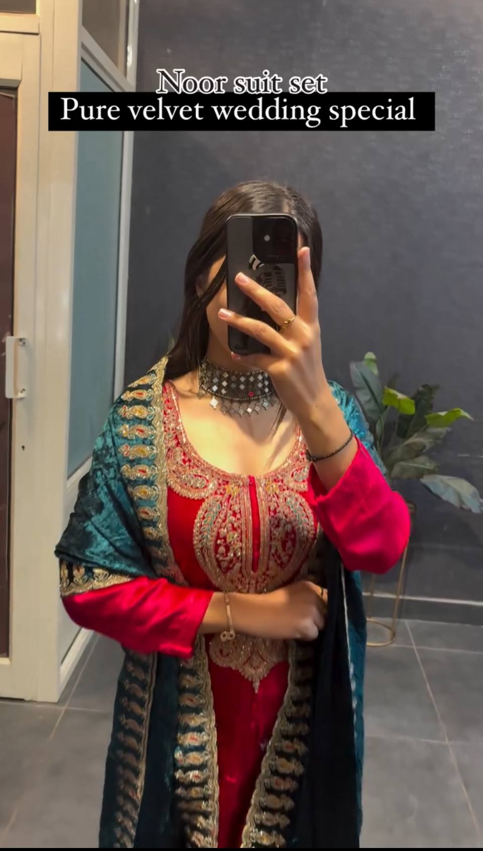 Ready To Wear Premium Velvet Top Plazzo With Fancy Dupatta And Heavy Embroidery Work