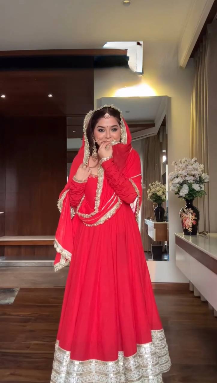 Neha -RT Designer Anarkali Set with Embroidery